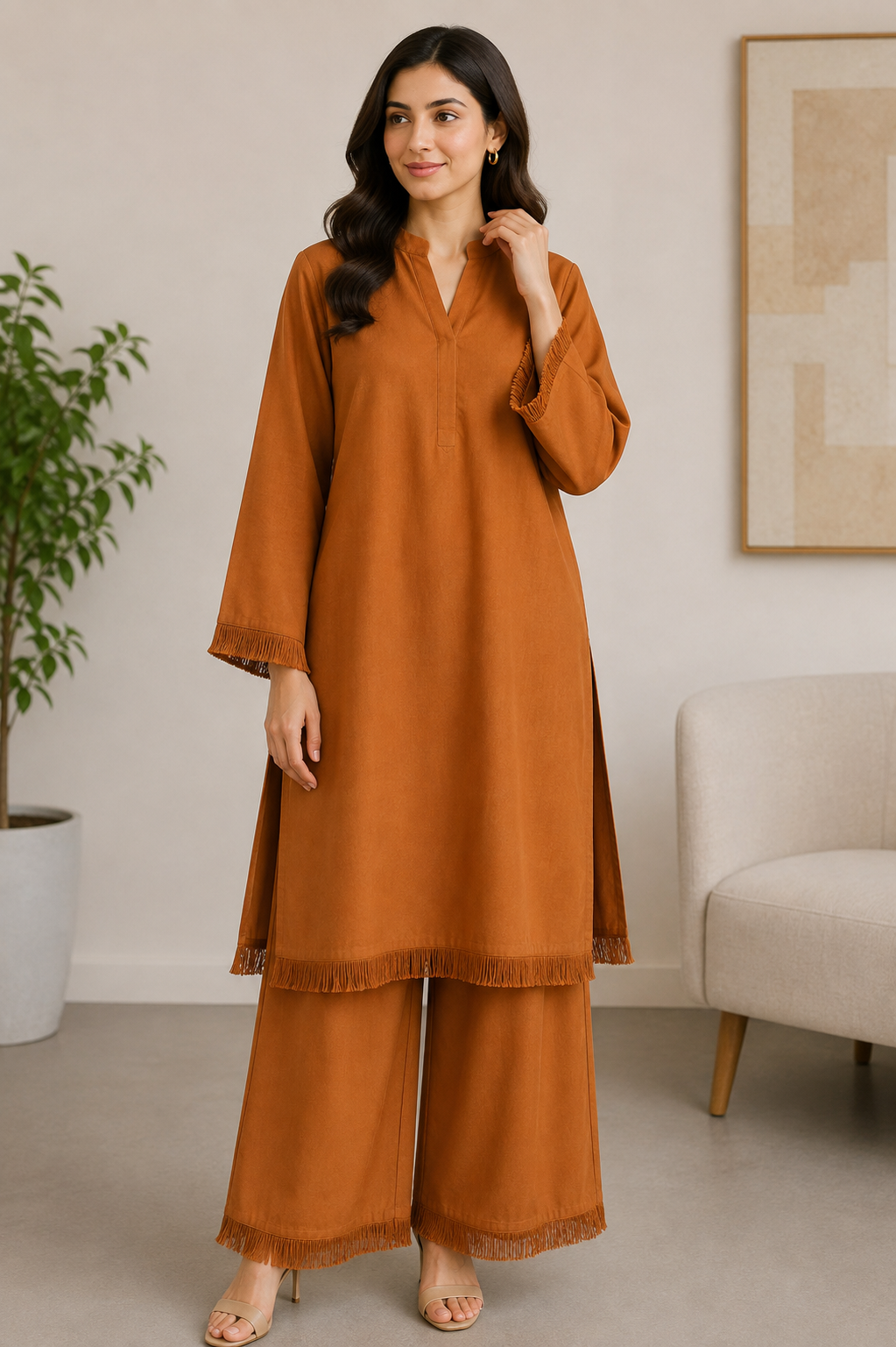 BRIT  2 piece georgette collection ladies dress B730