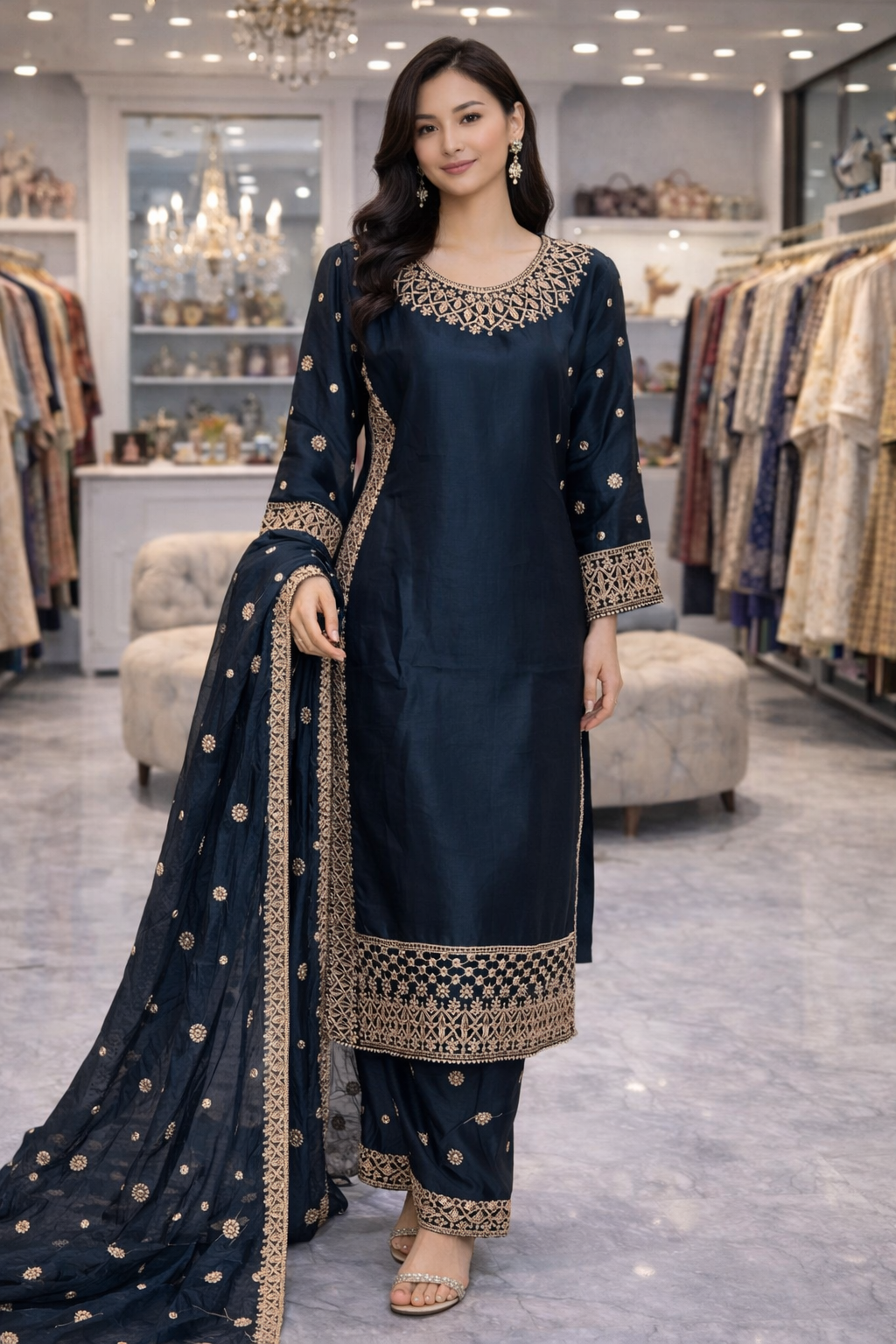 Brit 3 piece Viscouse 81042 Pakistani ladies suit B472