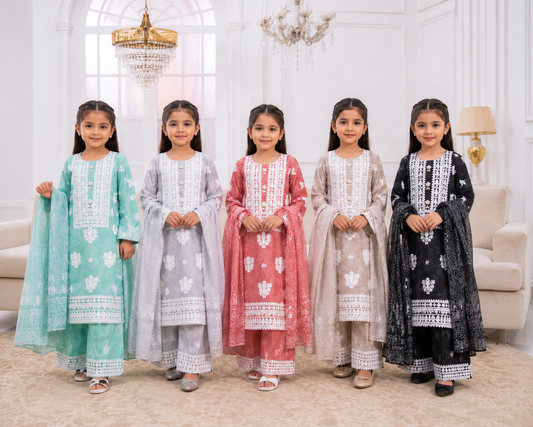 KIDS Mother and Daughter 3 piece ladies Viscous collection B588
