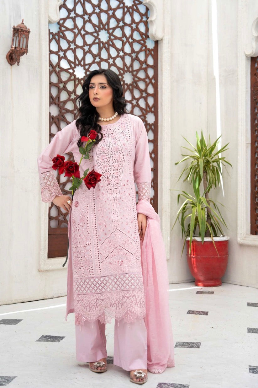 Brit 3 piece ladies cotton Lawn collection B591