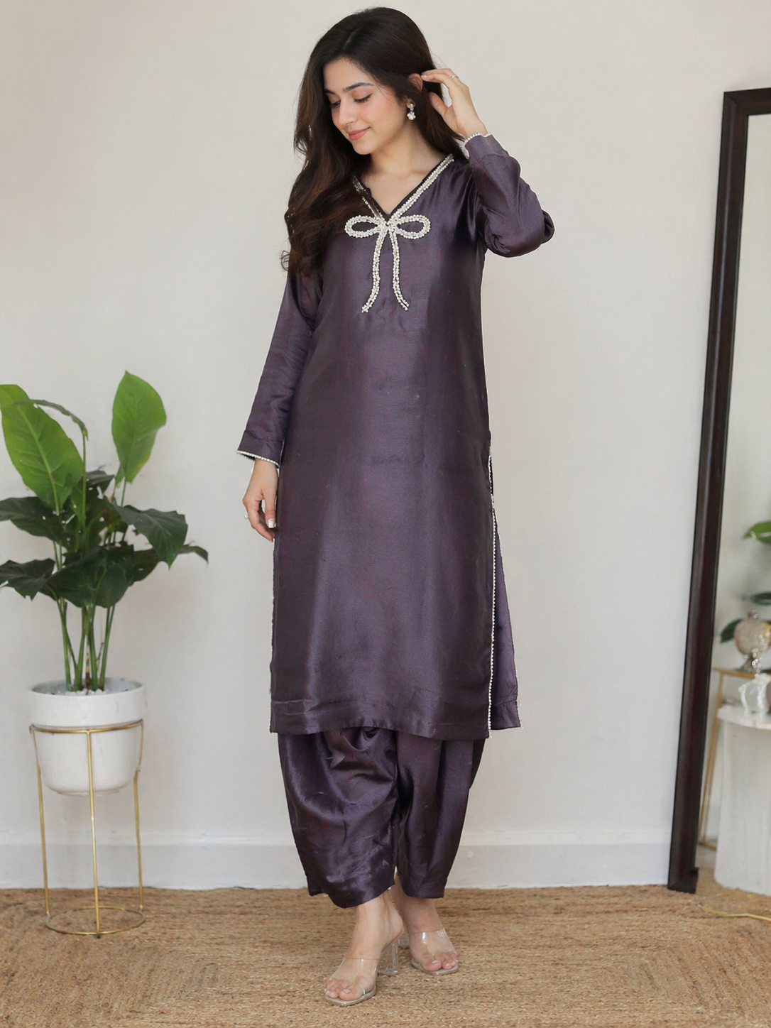BRIT 3 piece silk Pakistani ladies suit B543