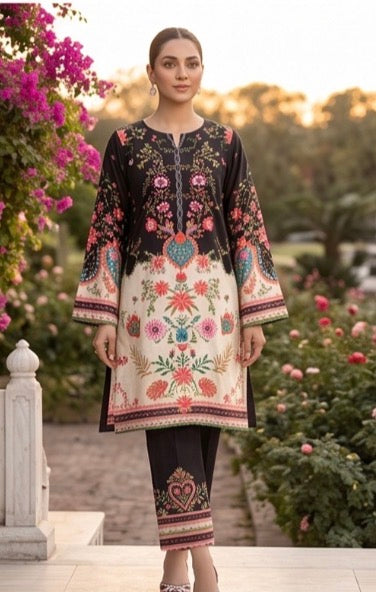 BRIT 2 piece luxury lawn collection ladies dress B668