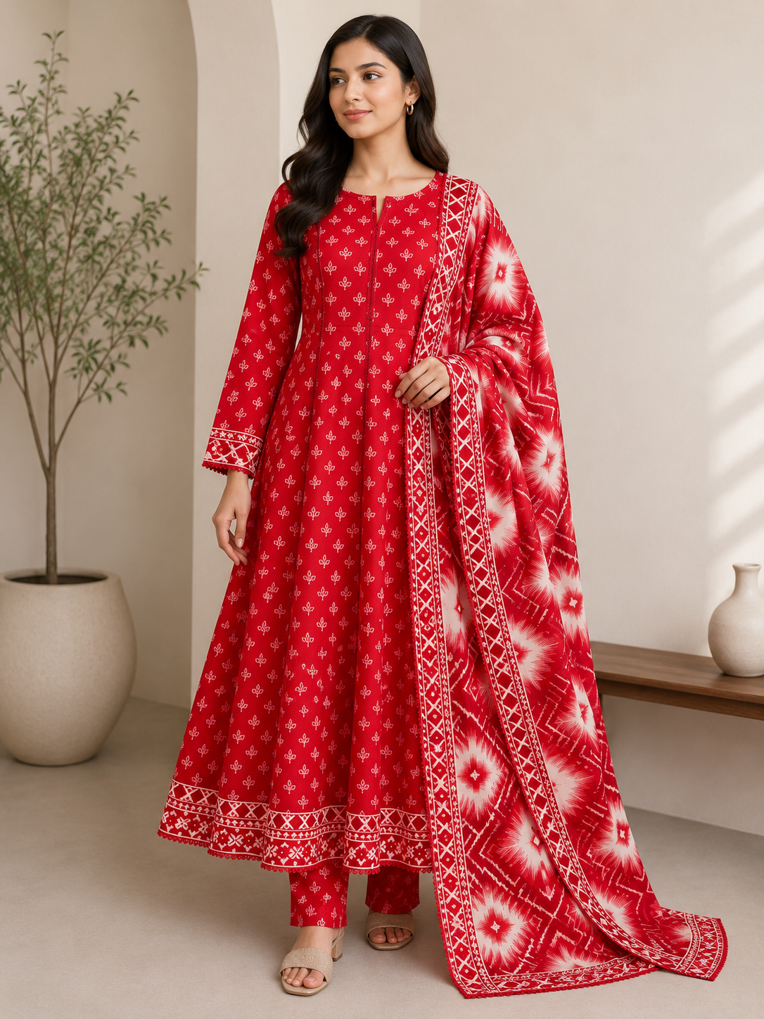 Bin Saeed 3 piece luxury lawn collection ladies dress B671