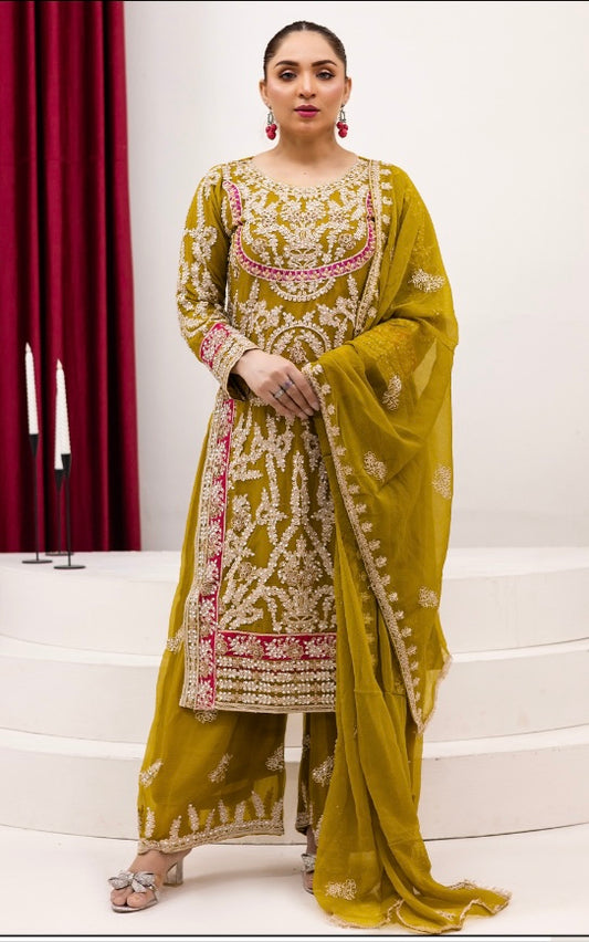 Brit 3 piece chiffon _81042 Pakistani ladies suit B266