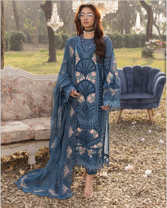 TT 3 piece embroidery lawn _81042 Pakistani ladies suit B219