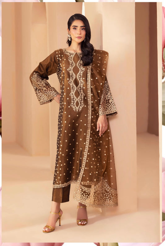 Simrans 3 piece silk_100210 Pakistani ladies suit B136