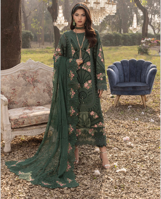 TT 3 piece embroidery lawn _81042 Pakistani ladies suit B219