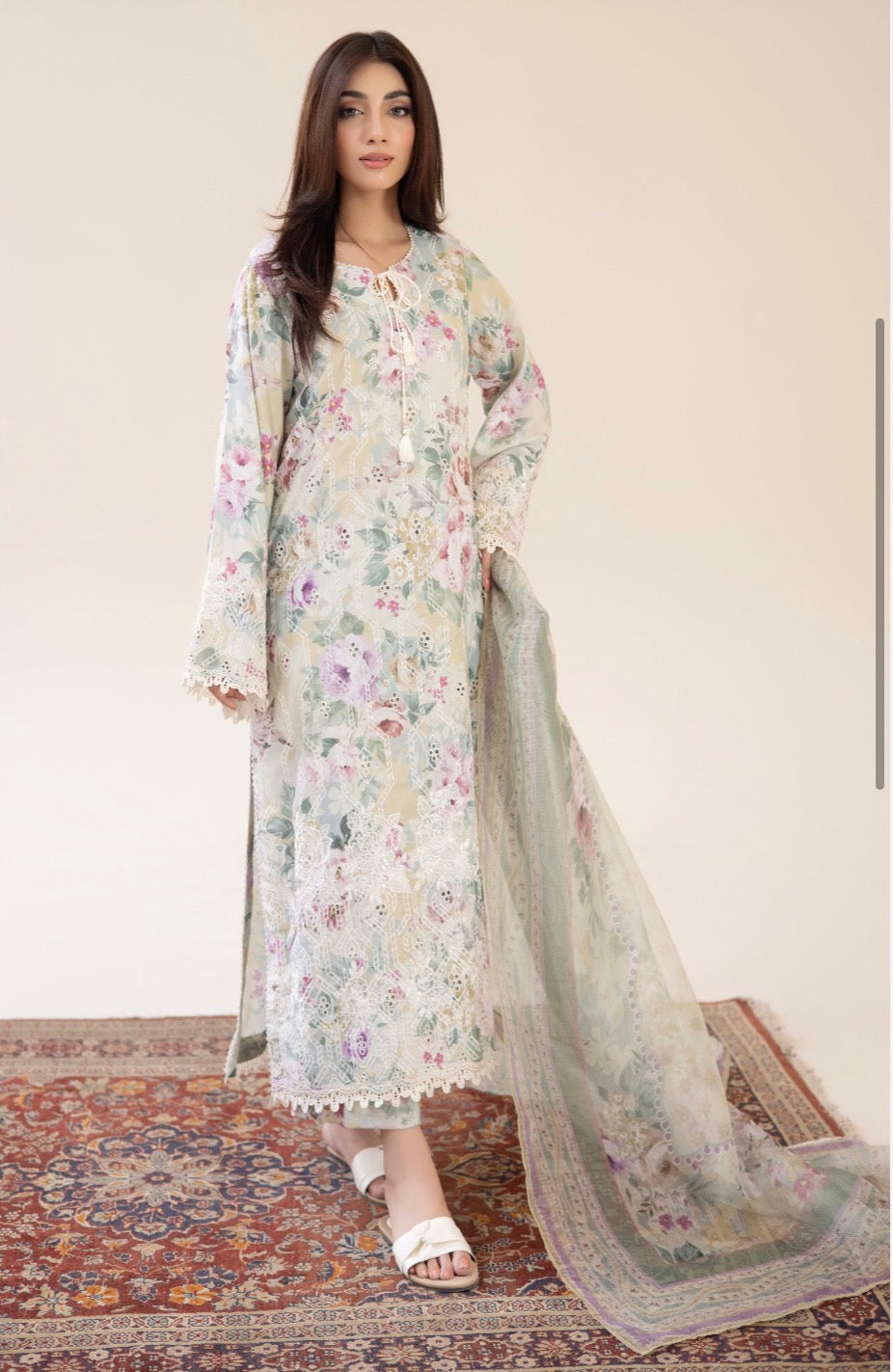 Adan Liba’s original 3 piece luxury lawn collection ladies dress B638