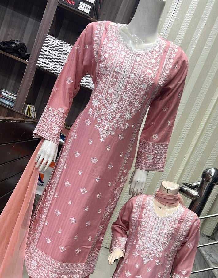 BRIT 3 piece mother and daughter _100329 Pakistani ladies suit B169