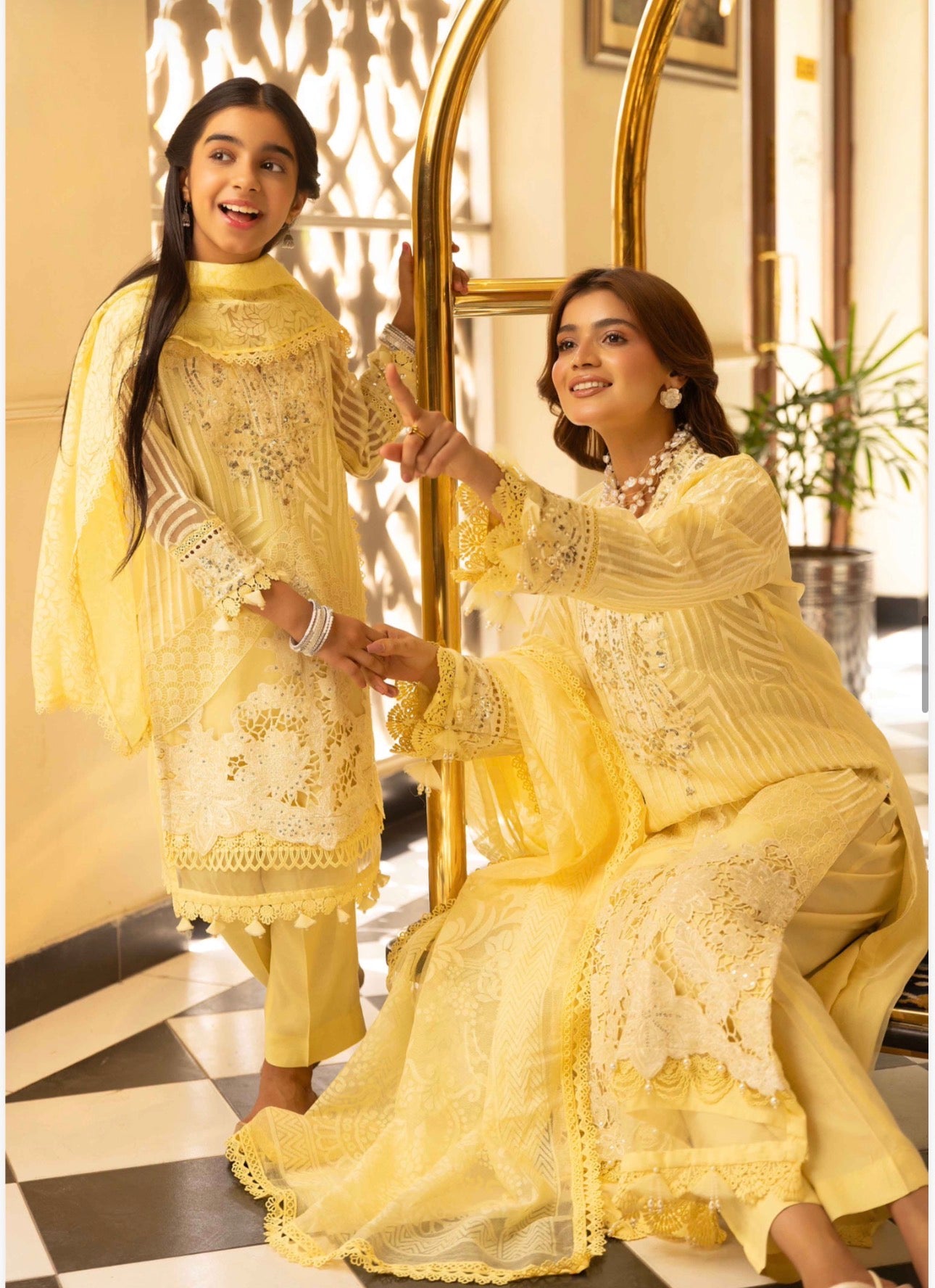 KIDS MARIA B INSPIRED 3 piece Organza embroidered Pakistani ladies suit B530