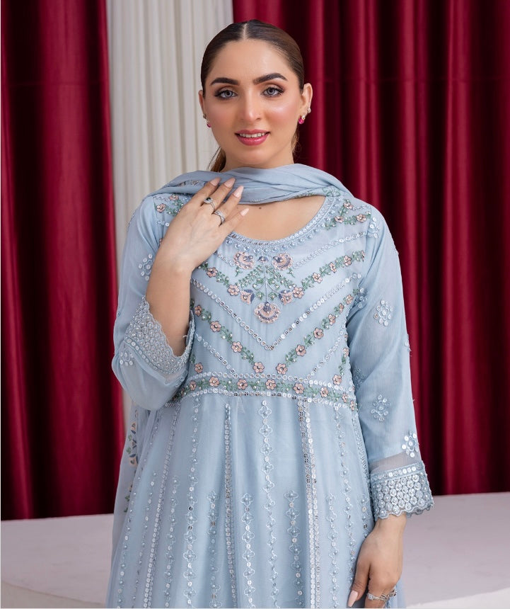 Brit 3 piece luxury chiffon maxi_81042 Pakistani ladies suit B190.