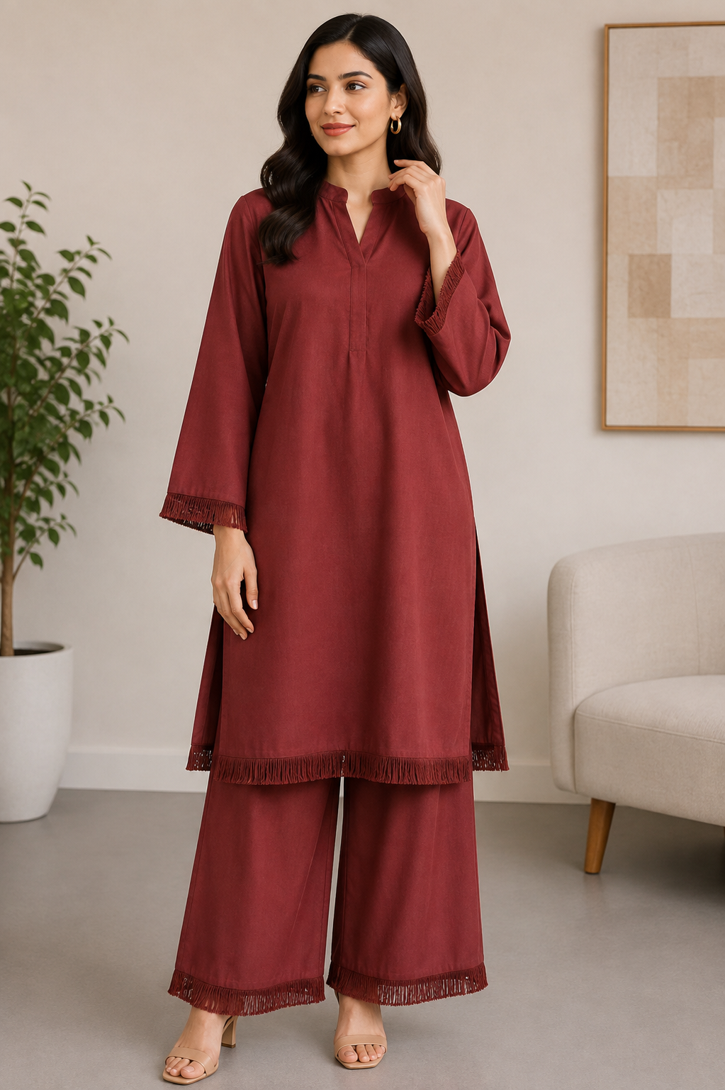 BRIT  2 piece georgette collection ladies dress B730