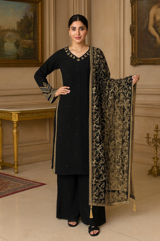 Brit 3 piece luxury chiffon _81042 Pakistani ladies suit B257