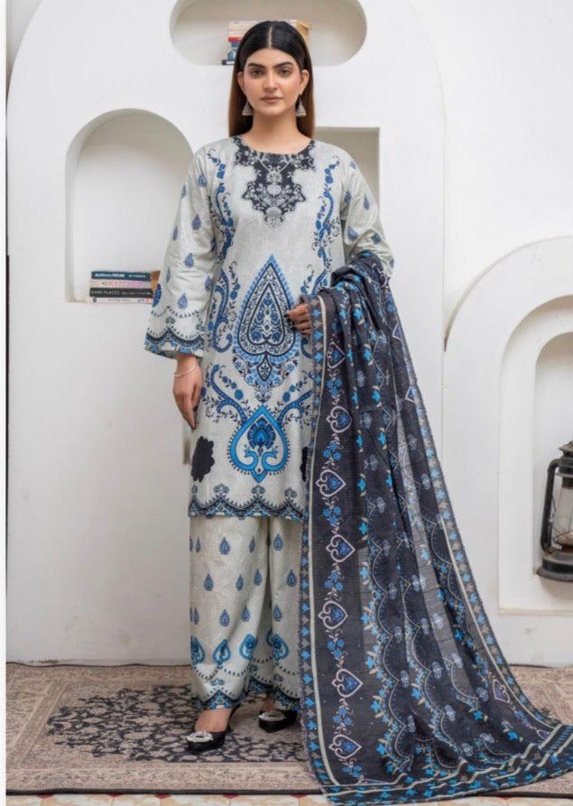 Brit3 piece luxury cotton collection ladies dress B637