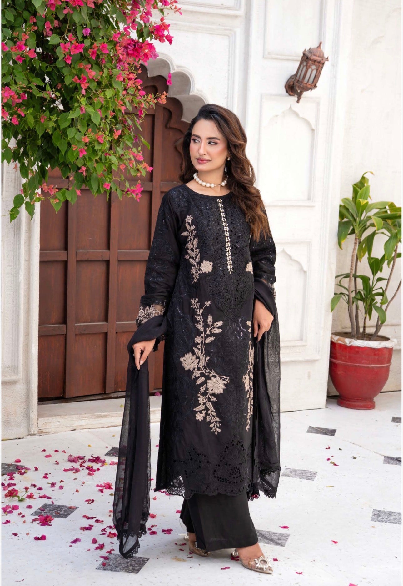 Maria B inspired 3 piece luxury cotton  suit B589