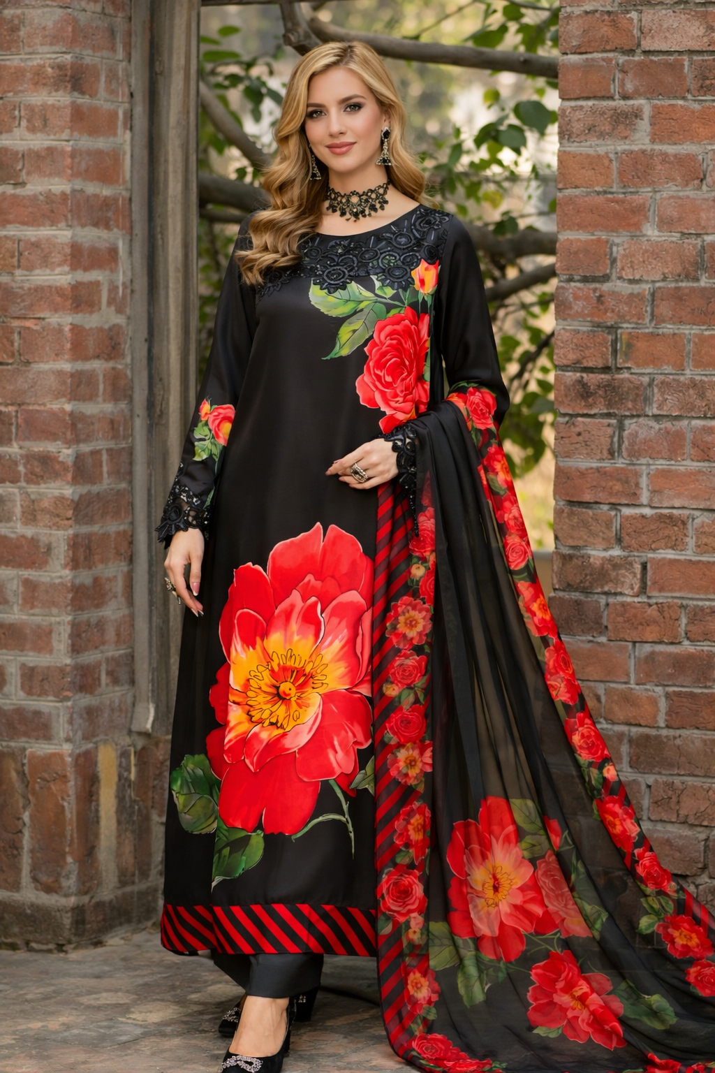 Karma Original 3 piece silk _81042 Pakistani ladies suit B468