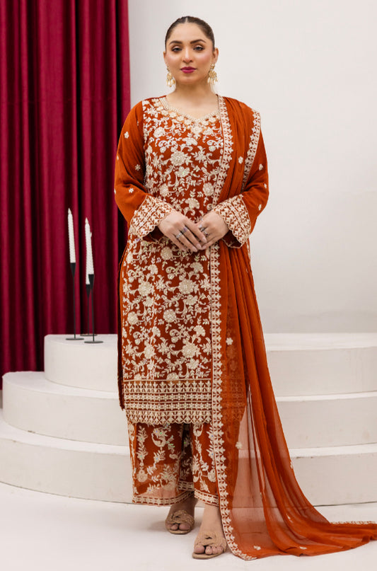Brit 3 piece chiffon _81042 Pakistani ladies suit B265