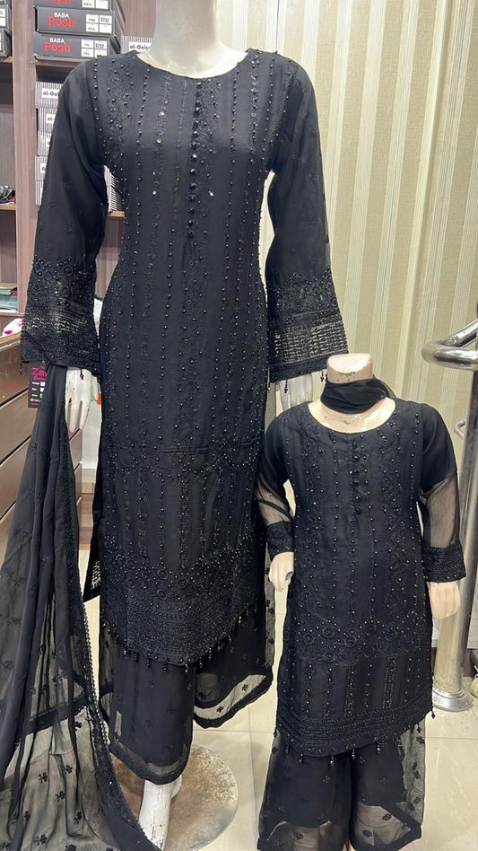 Brit 3 piece chiffon mother and daughter _8108 B172