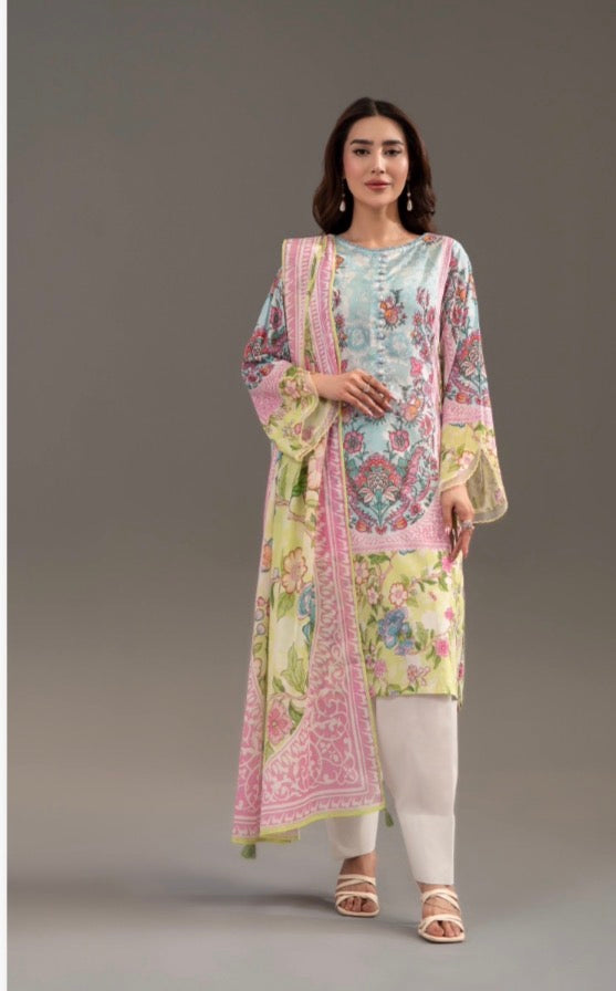 Sana Safinaz inspired 3 piece luxury lawn collection ladies dress B681