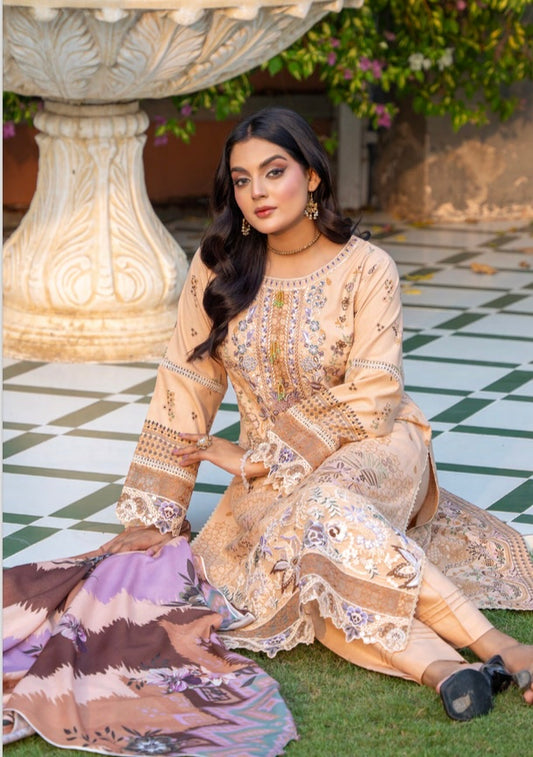 Brit 3 piece Dhanak winter collection Pakistani ladies suit B325