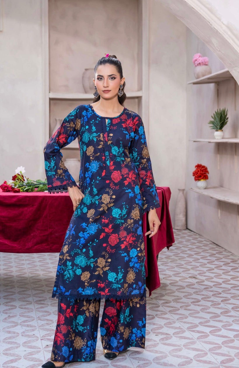 Brit 2 piece cord set summer lawn collection ladies dress B633