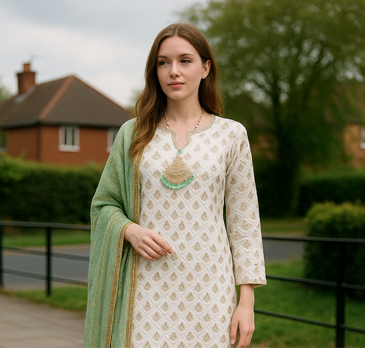 Brit 3 piece luxury chiffon _81042 Pakistani ladies suit B226