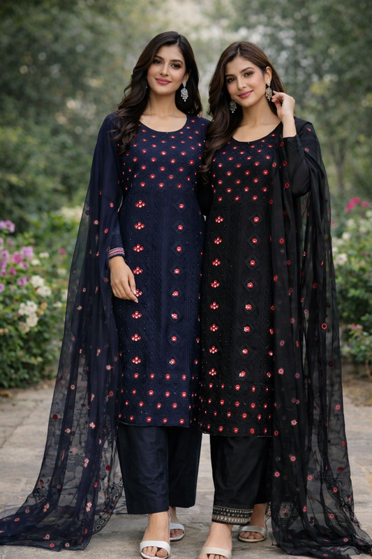 Brit 3 piece chiffon_81042 Pakistani ladies suit B563