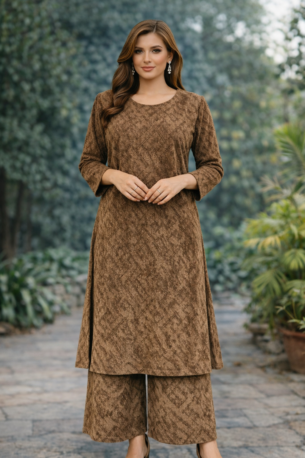 Brit 2 piece Modest wear_81042 Pakistani ladies suitTeal B418