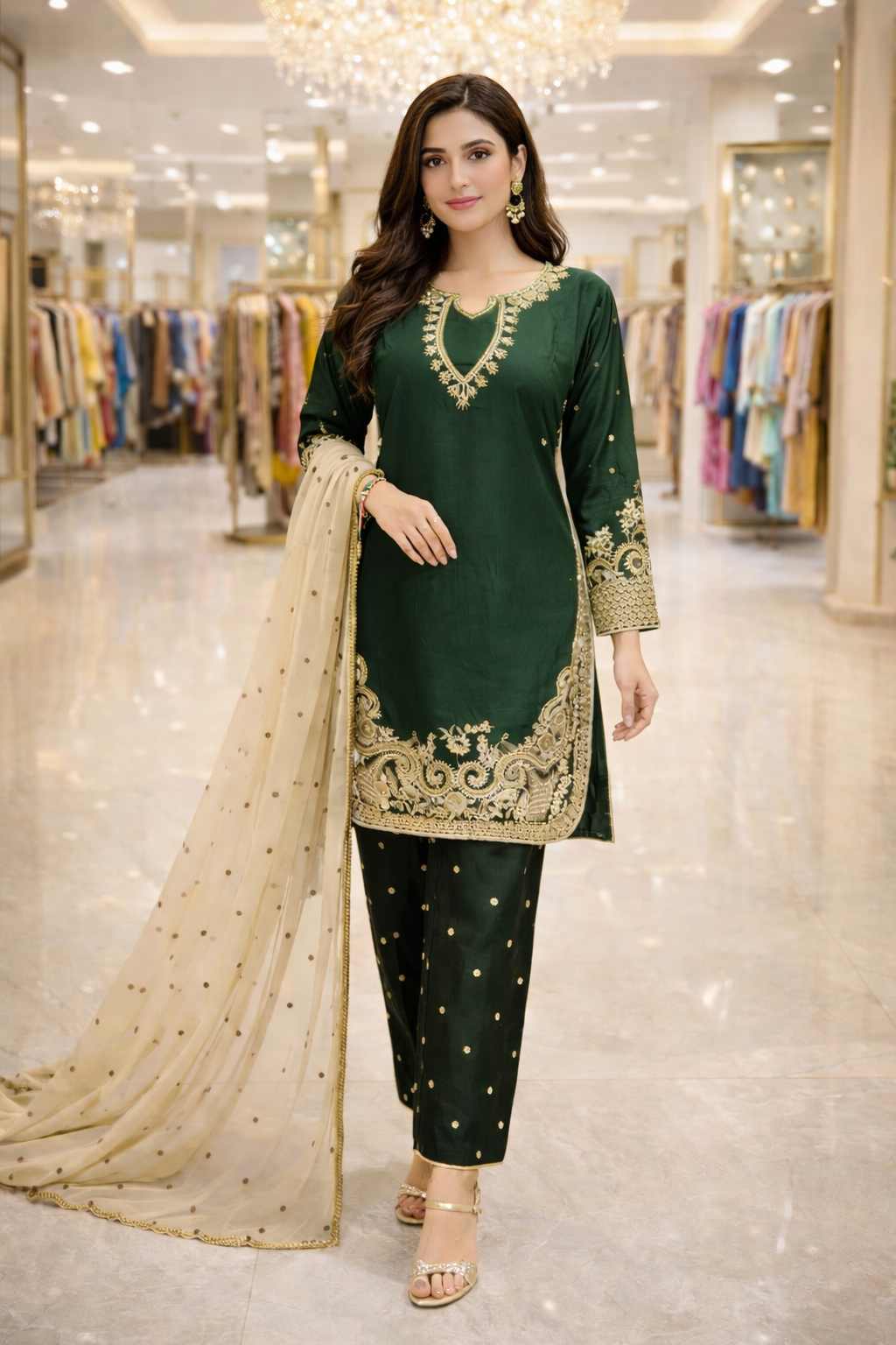 Brit 3 piece Viscouse 81042 Pakistani ladies suit B474