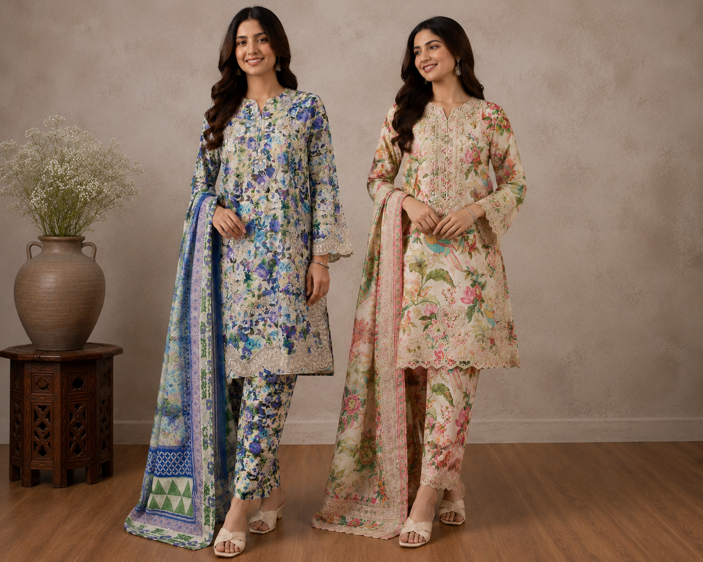 Brit 3 piece embroidered summer lawn collection ladies dress B630