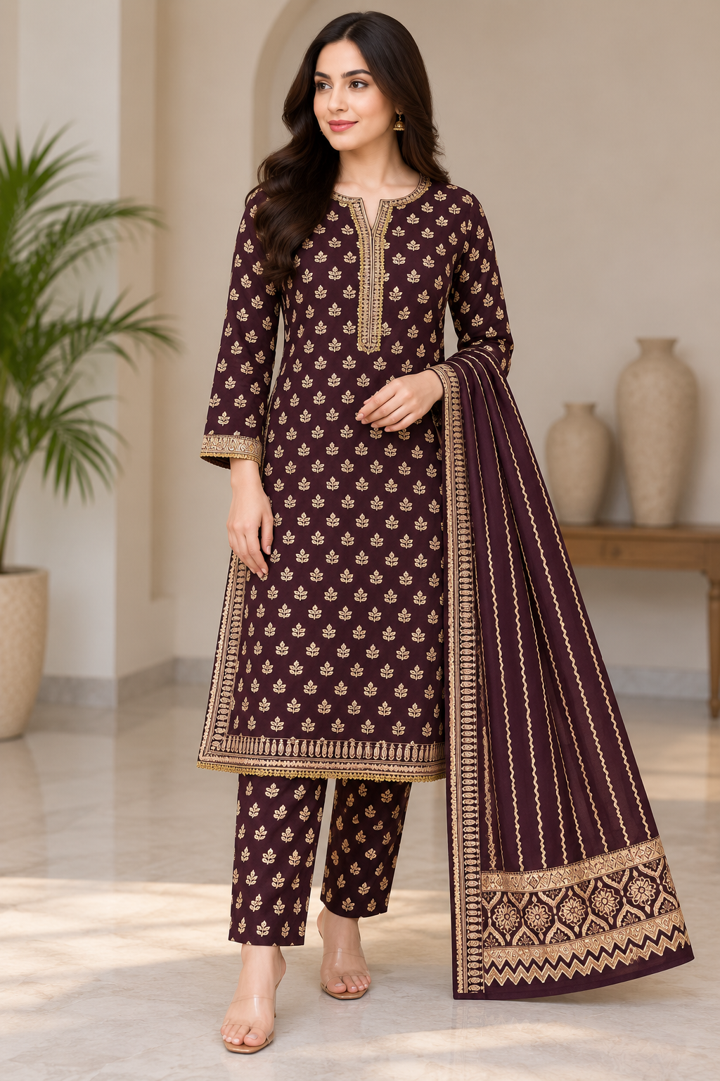 Bin Saeed 3 piece khadar designer collection B816