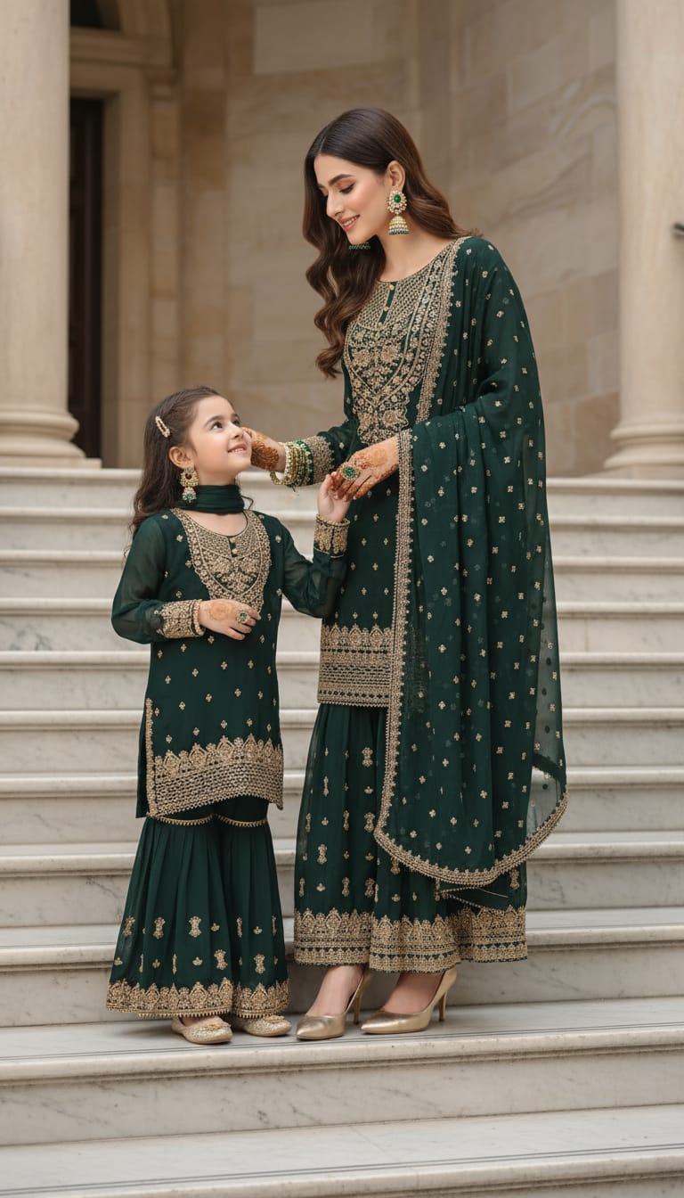 KIDS Brit 3 piece chiffon 81042 Pakistani ladies suit B479