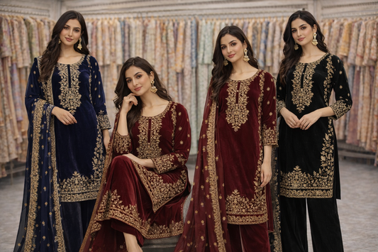 Brit 3 piece Micro Valvet winter collection  A B449