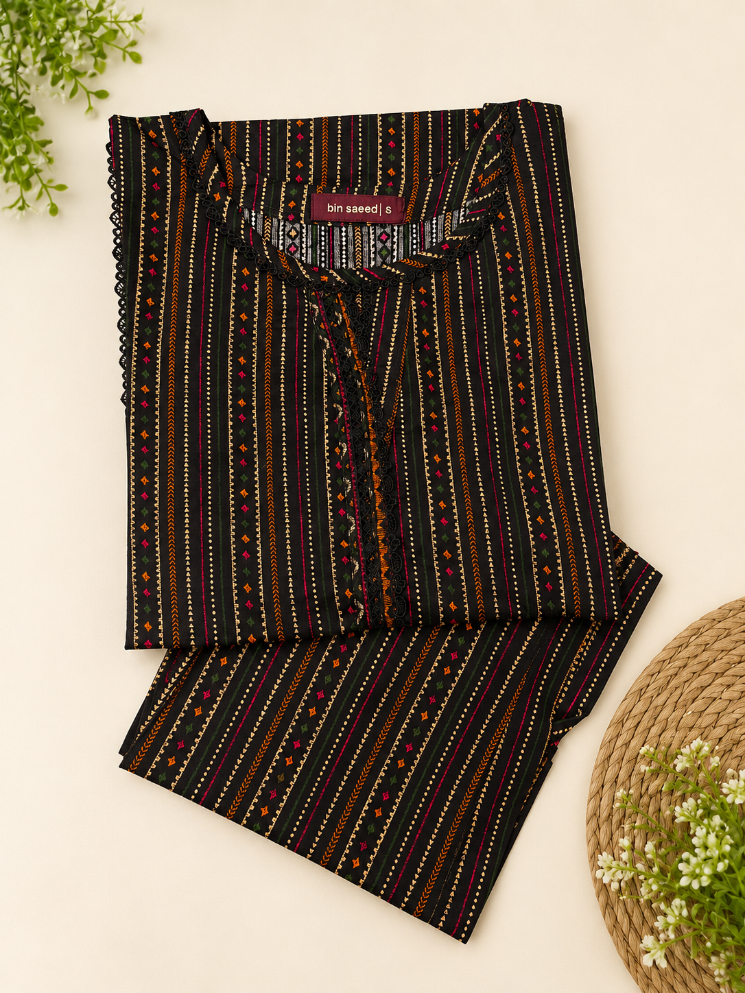 Bin saeed 2 piece luxury lawn collection ladies dress B673