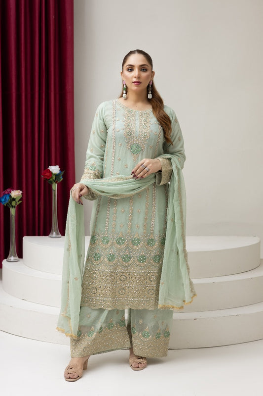 Brit 3 piece luxury chiffon _81042 Pakistani ladies suit B258