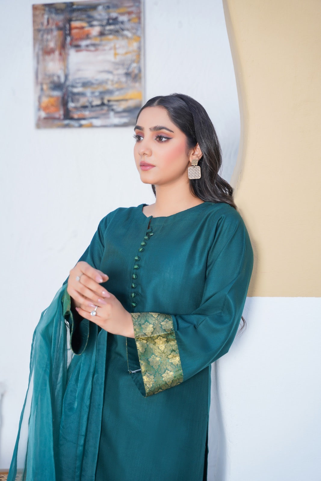 Brit 3 piece Farshi Salwar _100253 ladies suit B146