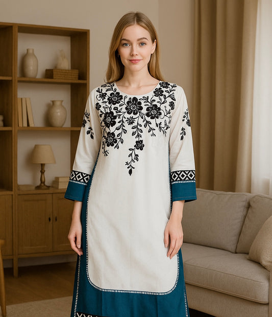 Brit 2 piece winter silk cord set_81042 Pakistani ladies suit B2792
