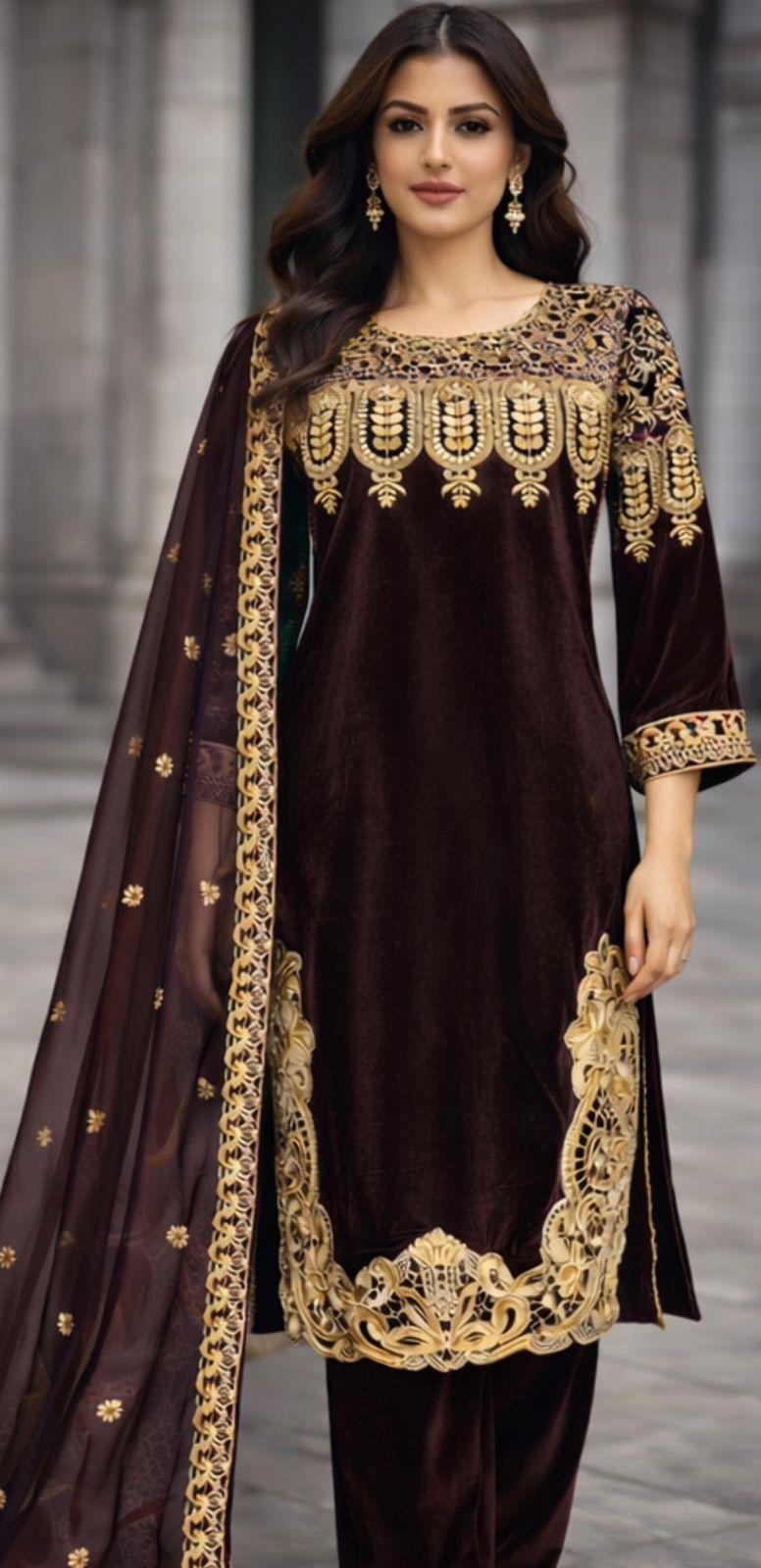 Brit 3 piece Micro Valvet winter collection  B436