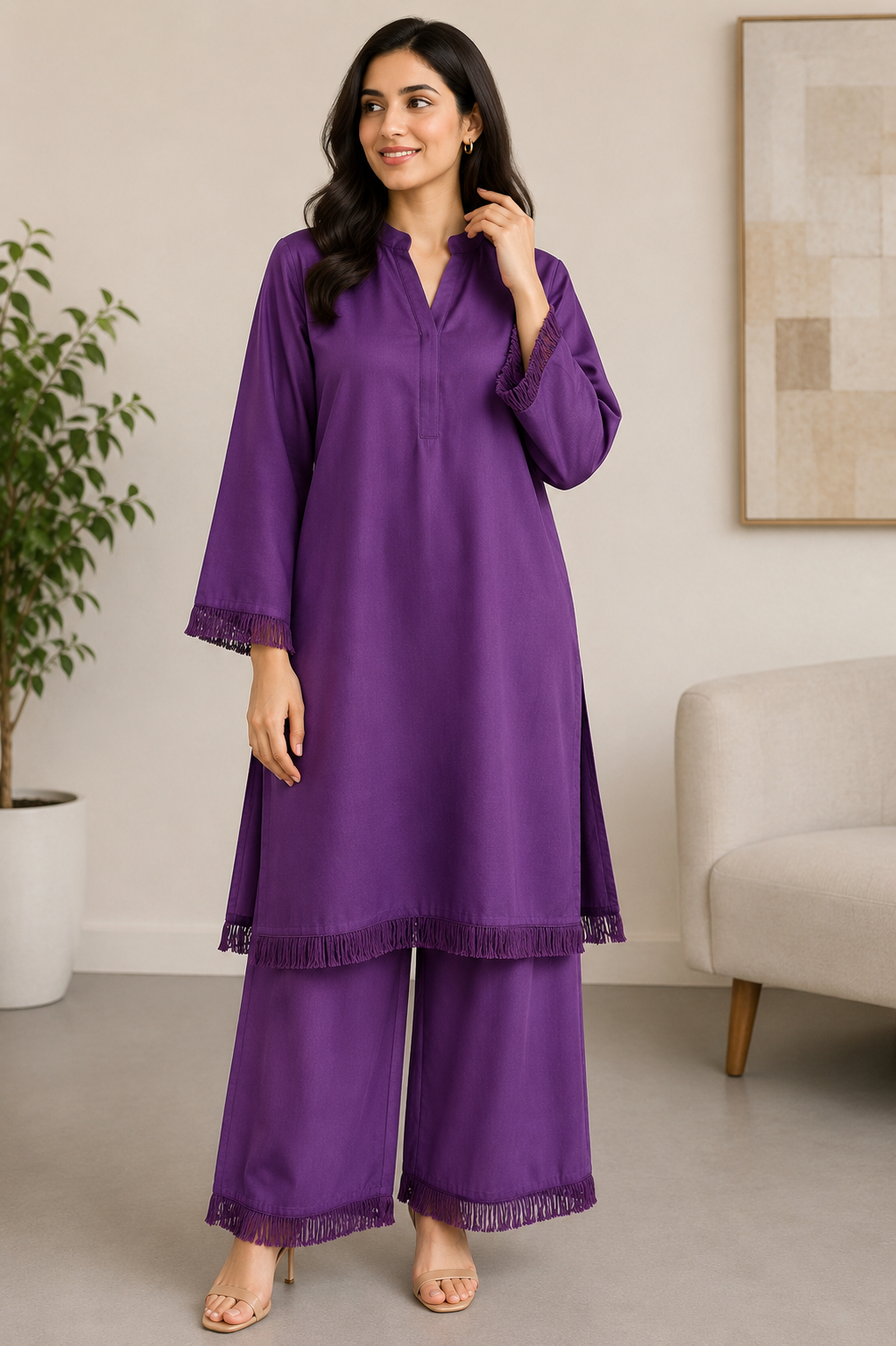 BRIT  2 piece georgette collection ladies dress B730