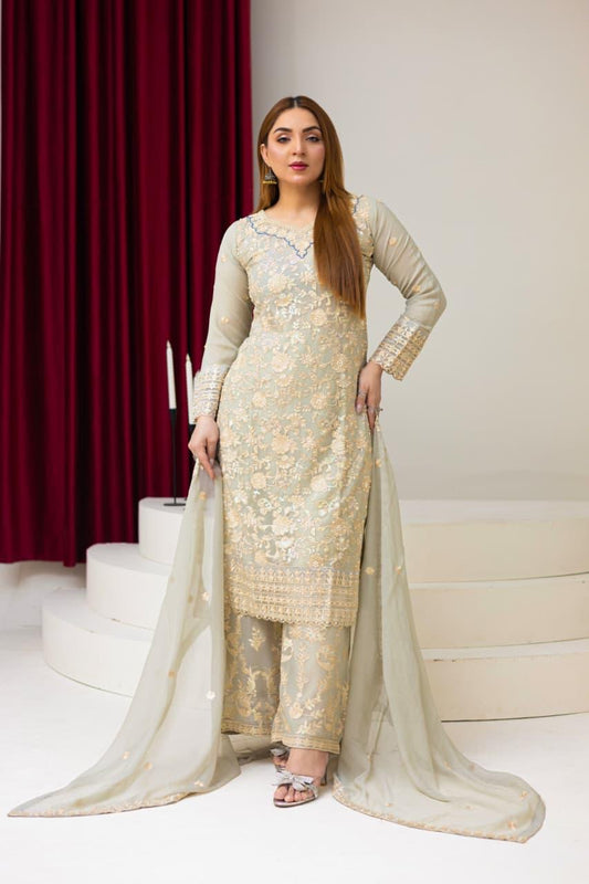 Brit 3 piece chiffon _81042 Pakistani ladies suit B265