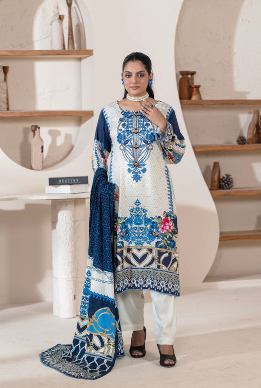 Barouque 3 piece linen _81042 Pakistani ladies suit B100