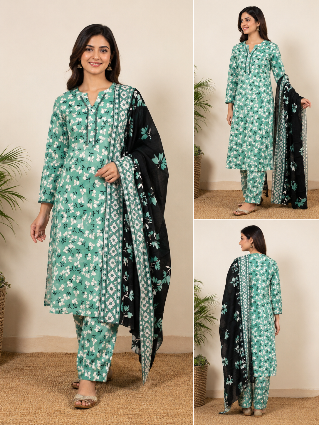 M print inspired 3 piece  luxury lawn_81042 Pakistani ladies suit B631