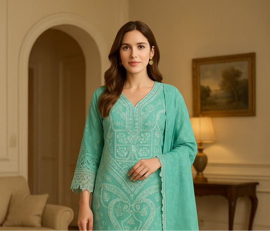 Brit Posh 3 piece linen _81042 Pakistani ladies suit B231