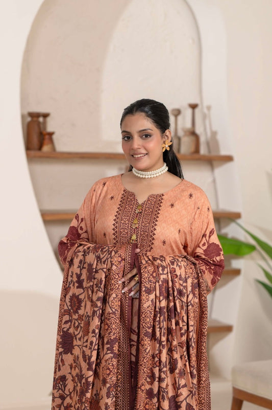 Barouque 3 piece linen _81042 Pakistani ladies suit B100