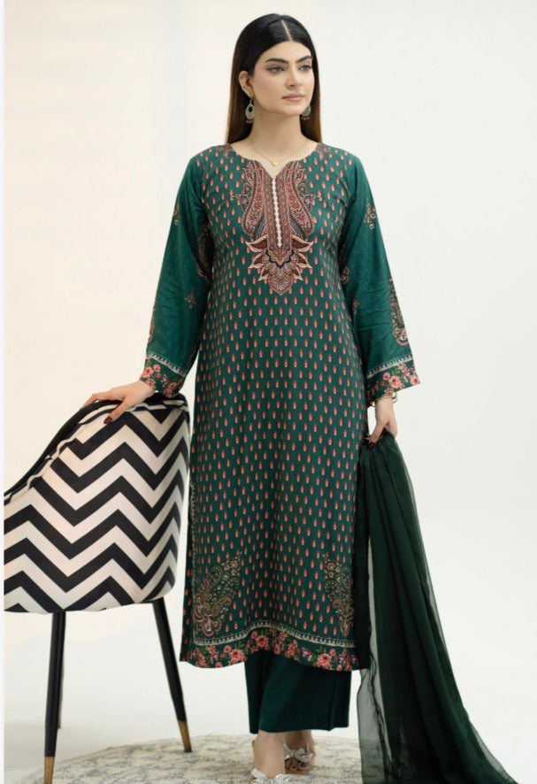 BRIT- GL 3 piece Winter linen designer collection B820