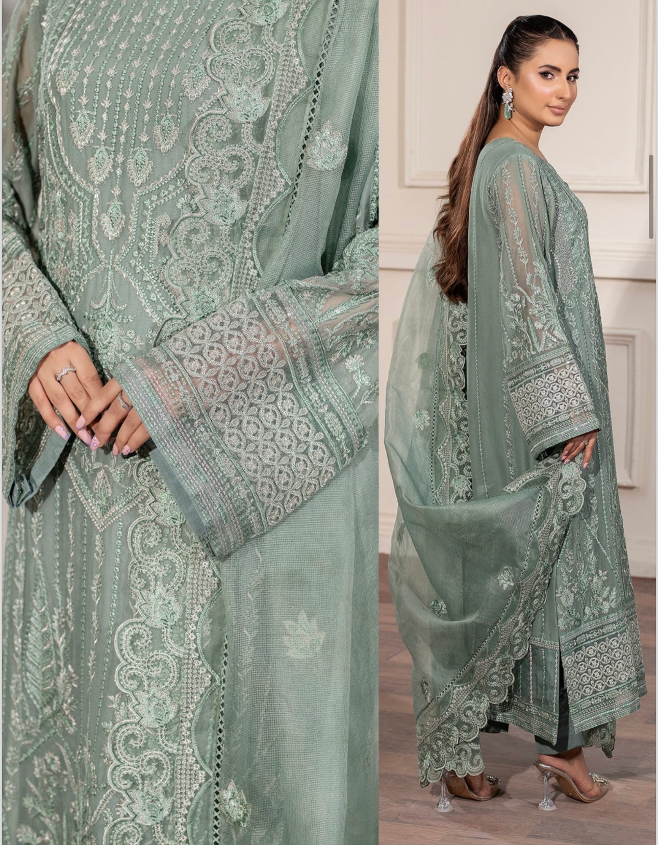 Brit 3 piece luxury chiffon maxi_81042 Pakistani ladies suit B192