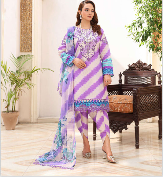 Charizma inspired 3 piece Lawn_100311 Pakistani ladies suit B211