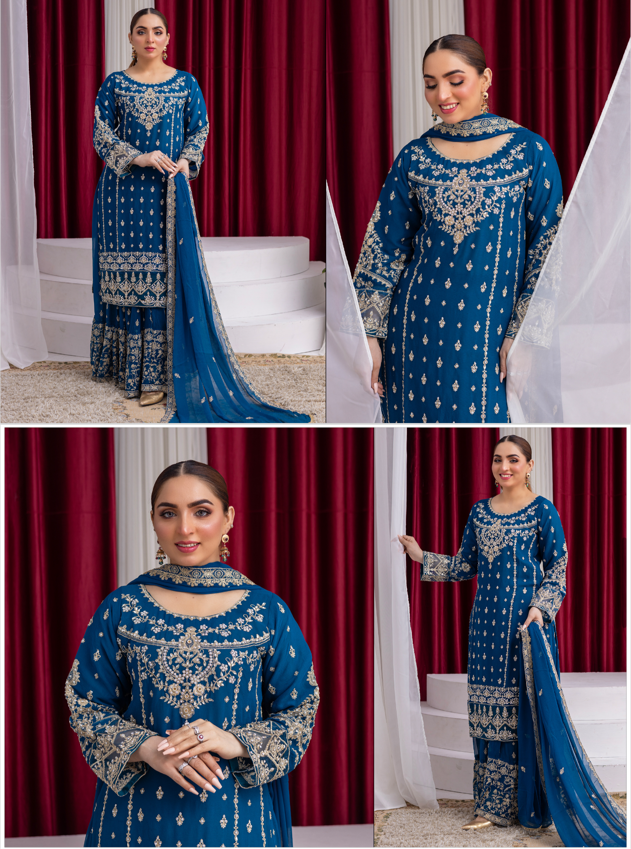 Brit 3 piece luxury chiffon_81042 Pakistani ladies suit B193