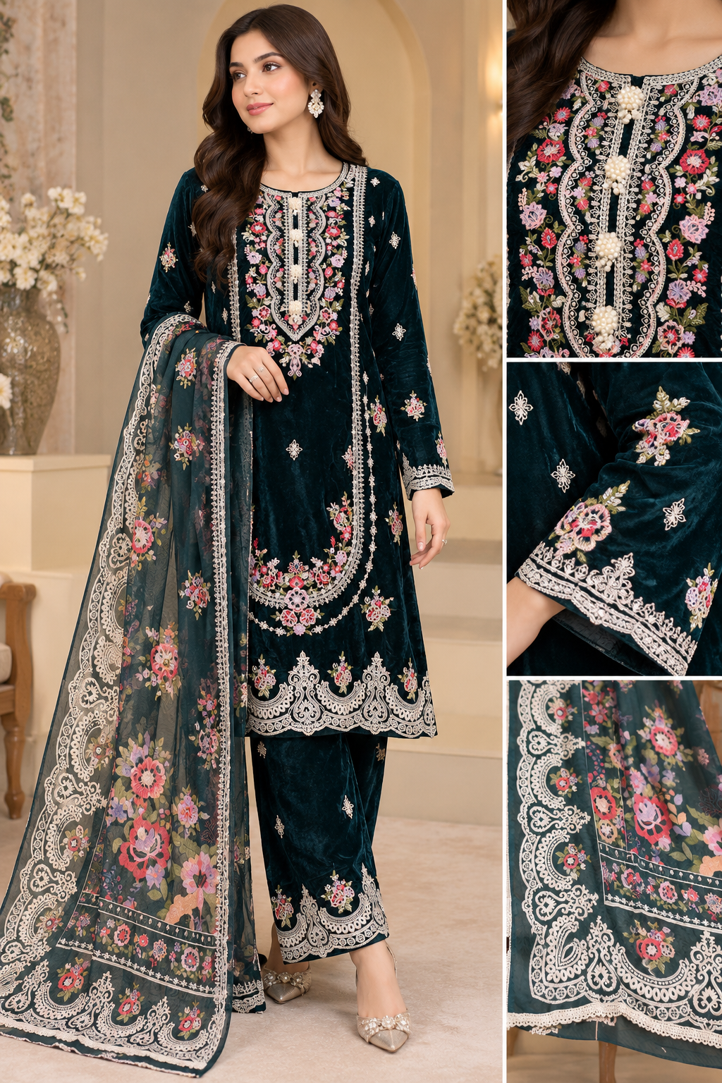 KARMA INSPIRED - GL 3 piece valvet designer collection B806