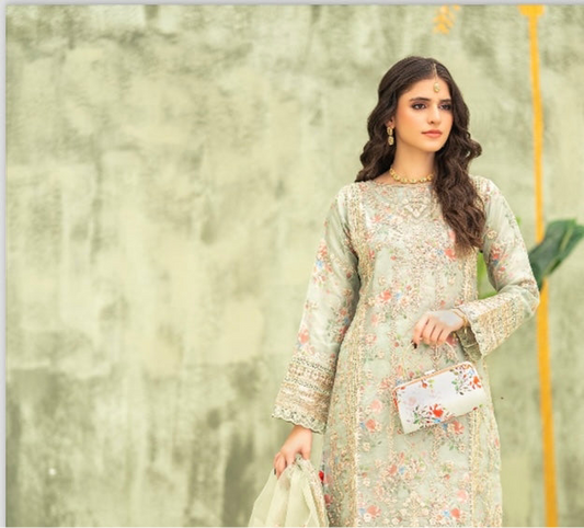 Brit 3 piece luxury organza_81042 Pakistani ladies suit B235